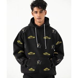 ONE432 HOODIE 33 Rat Race Hand Stich Handmade Streetwear Size Large 1908